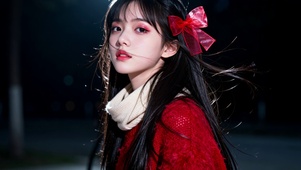 红衣少女