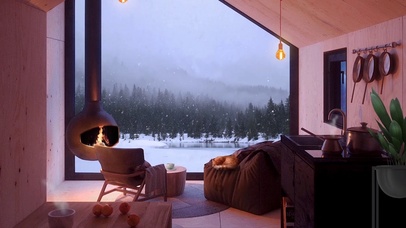 冬季舒适的房间