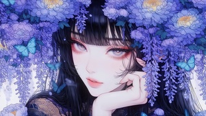 惊艳国风牡丹美女高清4k