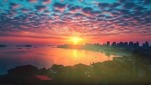 落日海岸都市