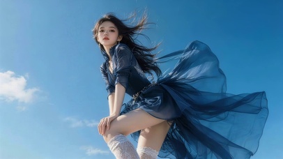 唯美长裙少女