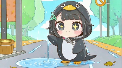 雨天企鹅崽