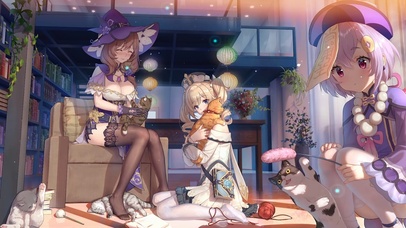 猫宠店里的少女