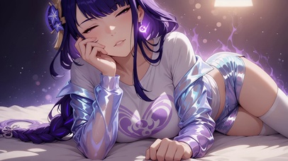 紫发少女
