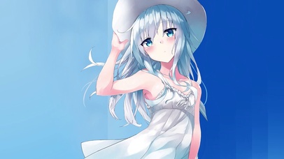 风姿绰约，美丽小蓝