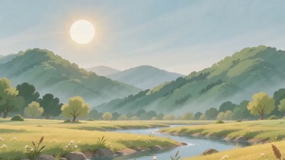 金灿灿的山野