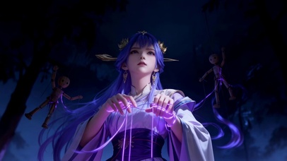 御线缚灵·紫发魔女