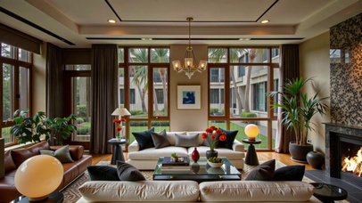 【雨景】底楼客厅