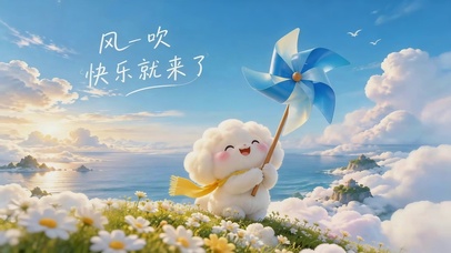 风一吹快乐就来了