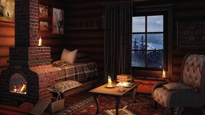 舒适的冬季小屋