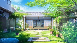 宁静夏日小院