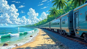 海边的火车