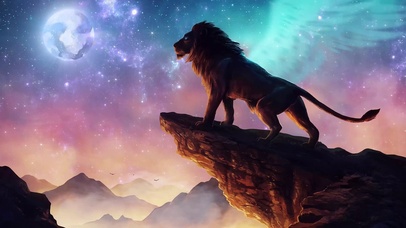 唯美星空霸气狮子王