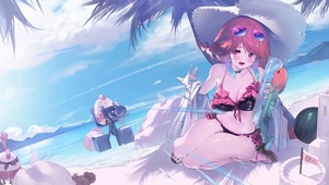 海边美少女