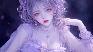 紫发梦幻少女