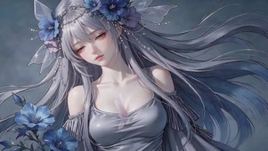幽蓝蝶谷精灵少女