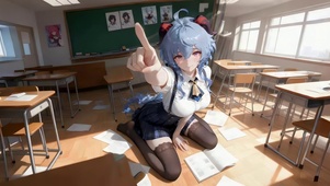 教室里可爱学妹