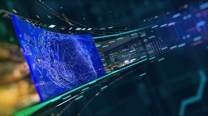 科技感三维空间环形