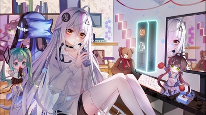 二次元白丝美女