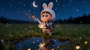 草原漫天萤火虫