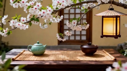 与花对饮