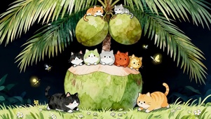 椰子猫咪