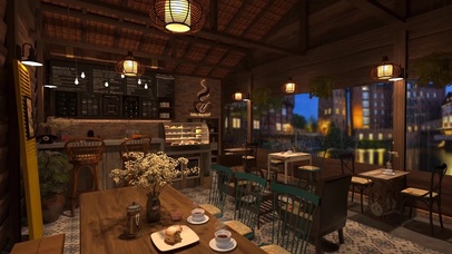 舒适雨天咖啡厅