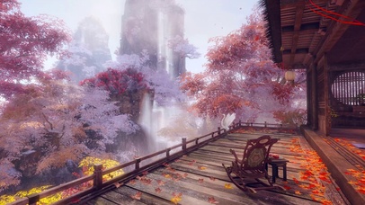 冬雪纷飞枫林山