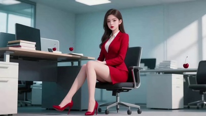 办公室气质美女文秘10