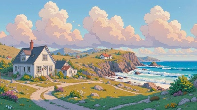 海岸小屋