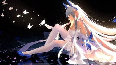 星空下女孩
