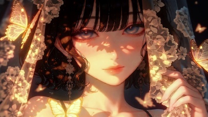 浪漫头纱女孩高清4k