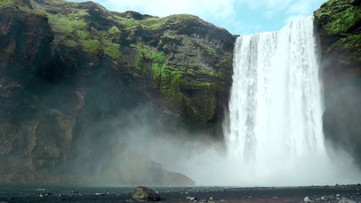 4K壮观美丽大瀑布