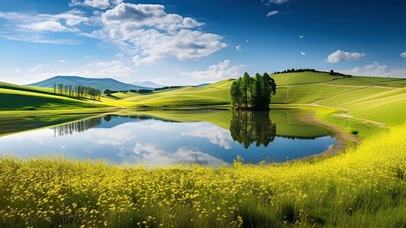 写实绿色风景壁纸