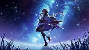 星空下的女孩