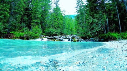 4K唯美山林流水