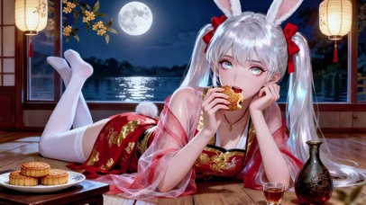 中秋兔耳娘