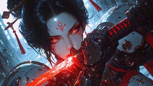赛博女武士