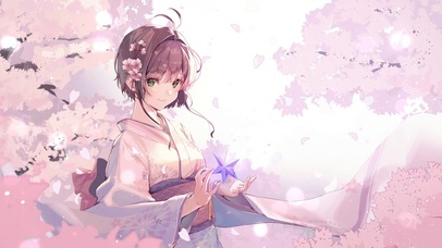 清纯浪漫花女