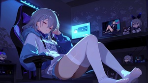 银狼深睡