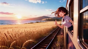 秋麦列车少女