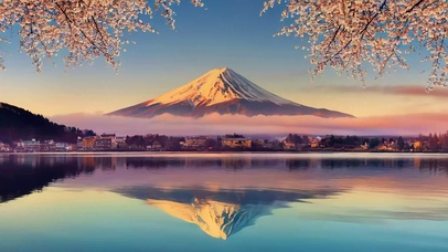 唯美富士山