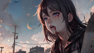 受伤的女孩