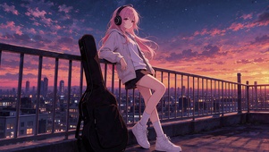天台唯美少女