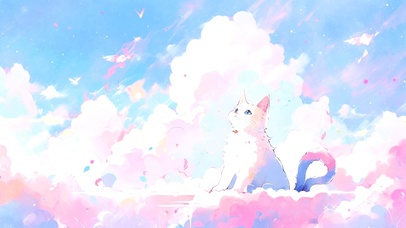 02七彩云朵猫猫