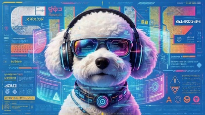 可爱科技狗狗