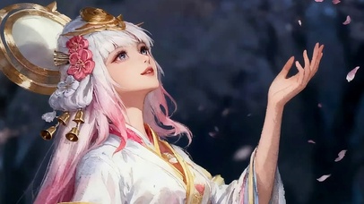 桃花树下的娜可露露