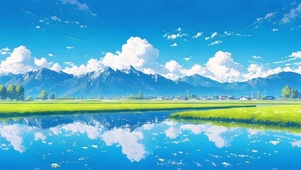 山映水蓝