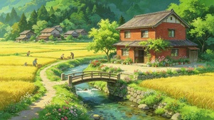 治愈田间小屋