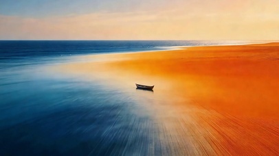 橙蓝海岸线